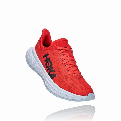 Hoka One One CARBON X 2 Road Running Shoes For Men India Red IN-7509